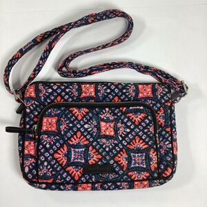 Vera Bradley Crossbody Purse Mosaic Tile Pink Blue Black